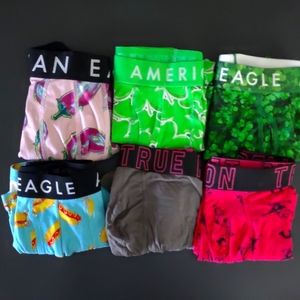 American Eagle & True Religion Medium Brief Bundle 6pc